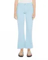 Mother High Rise Bookie Flood Bootcut Jeans In The Devil May Air Blue