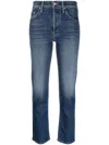 Mother High-rise Cropped Skinny Denim Jeans