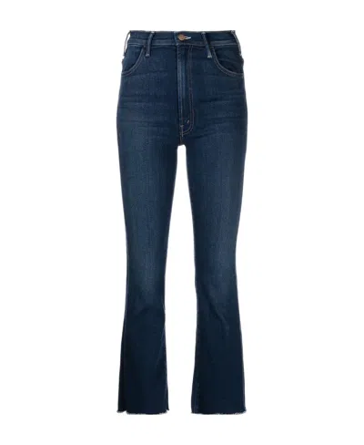 Mother High-rise Flared Jeans In Blue