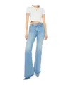 Mother The Doozy Flare Jeans In Blue