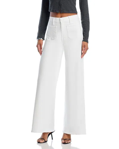 MOTHER HIGH RISE PATCH POCKET WIDE LEG JEANS IN FAIREST OF THEM ALL