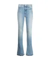 Mother High-rise Skinny-fit Jeans In Blue