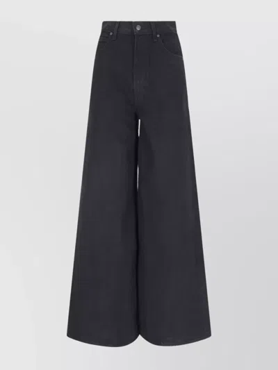 MOTHER HIGH-RISE WIDE-LEG TROUSERS BELT LOOPS
