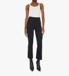 Mother High-waist Bootcut Jeans In Not Guilty In Black