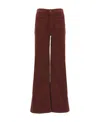 Mother Rollet Skimp Wide-leg Pants In Brown