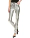 Mother The High Waisted Rail Skimp Jeans In Silver