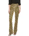 Mother High-waist Smokin Double Heel Striking Beauty Flare Jean In Yellow