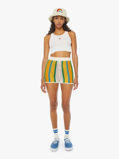 Mother High Waisted Blissful Booty Shorts Amber Waves