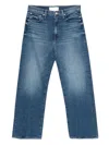 Mother The Dodger Denim Hem Jean Pants In Blue