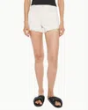 Mother The Rocky Tomcat Kick Fray Shorts Act Natural Jeans In White