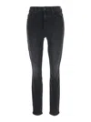 Mother High Waisted Looker Jeans In Black