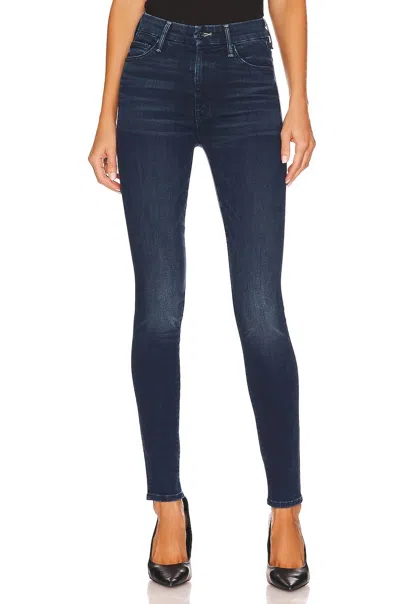 Mother High Waisted Looker Jeans In Good For You In Blue