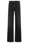 Mother High-waisted Relaxed Fit Jeans In Black