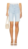 Mother High Waisted Rider Bermuda Short Fray