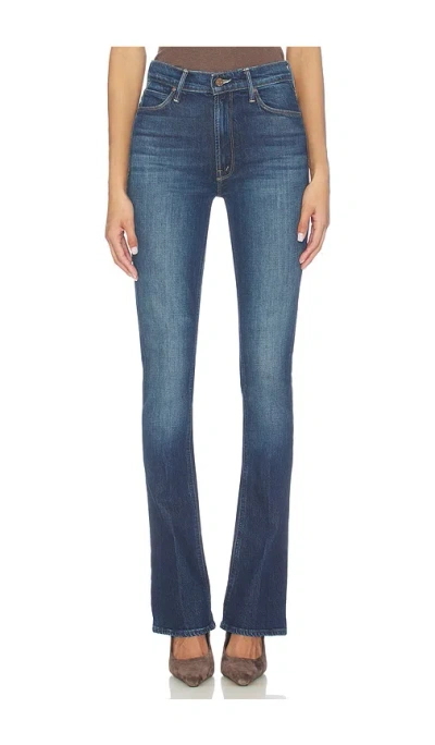Mother High Waisted Runaway Jeans In Blue