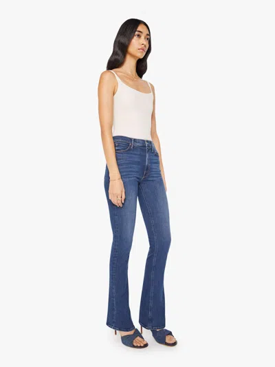Mother High Waisted Runaway Start Your Engines! Jeans In Blue