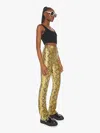 Mother High-waist Smokin Double Heel Striking Beauty Flare Jean In Orange