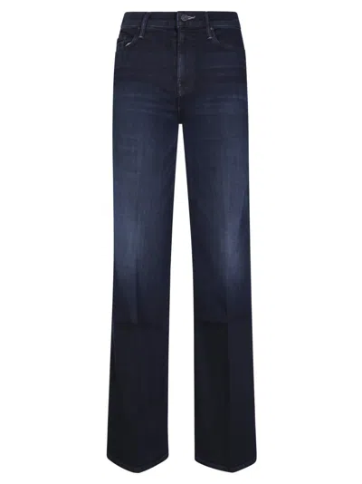 Mother High-waisted Straight-leg Jeans With Unique Stitching Detail In Blue