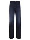 Mother High-waisted Straight-leg Jeans With Unique Stitching Detail In Blue