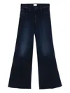 Mother Twister Flare Jeans In Blue