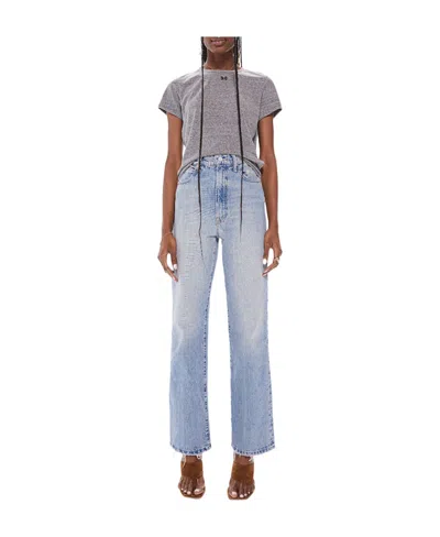 Mother High-waisted Tunnel Vision Jeans In Blue
