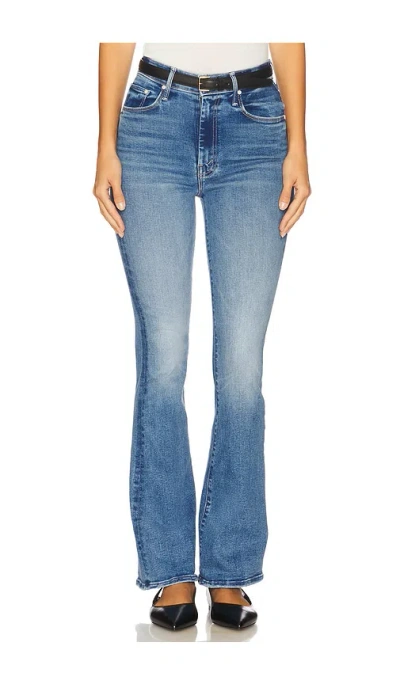 Mother High Waisted Weekend Skimp Jeans In Blue