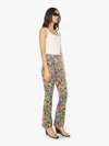 Mother High Waisted Weekender Skimp Track And Flower Fields Jeans In Multi - Size 34