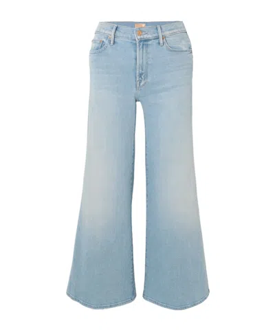 Mother High-waisted Wide-leg Jeans In Blue