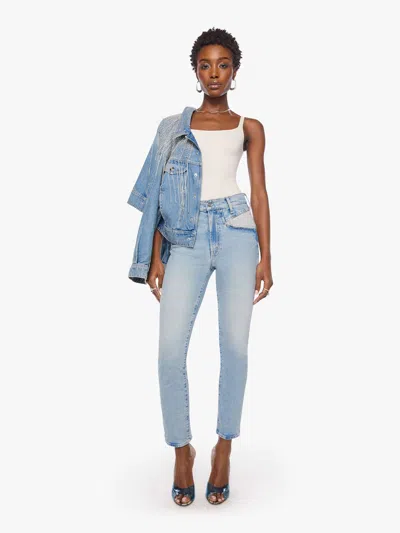Mother High Waisted X-wing Dazzler Hover Jazzercise Jeans In Blue