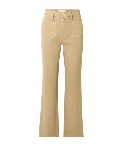 Mother Booke Sneak High-rise Bootcut Jeans In Brown