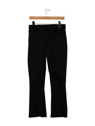 Pre-owned Mother High-rise Flared Jeans In Black
