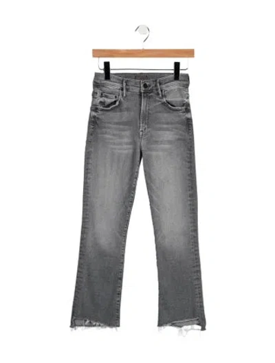 Pre-owned Mother High-rise Flared Jeans In Black