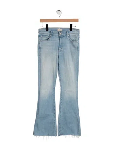 Pre-owned Mother High-rise Flared Jeans In Blue