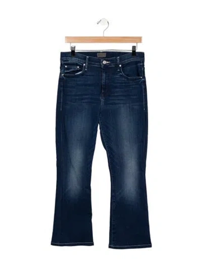 Pre-owned Mother High-rise Flared Jeans In Blue