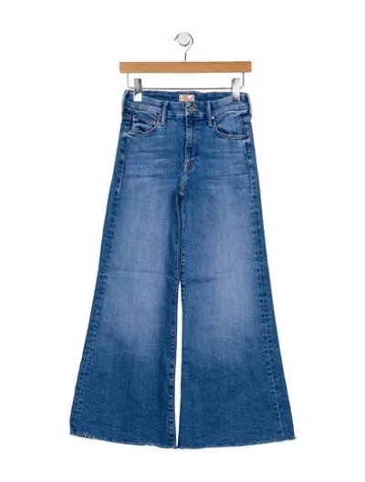 Pre-owned Mother High-rise Flared Jeans In Blue
