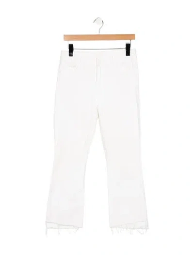 Pre-owned Mother High-rise Flared Jeans In Blue