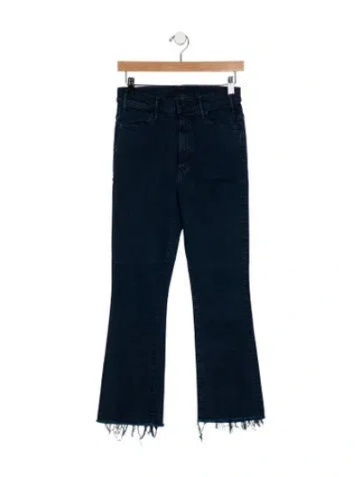 Pre-owned Mother High-rise Flared Jeans In Blue
