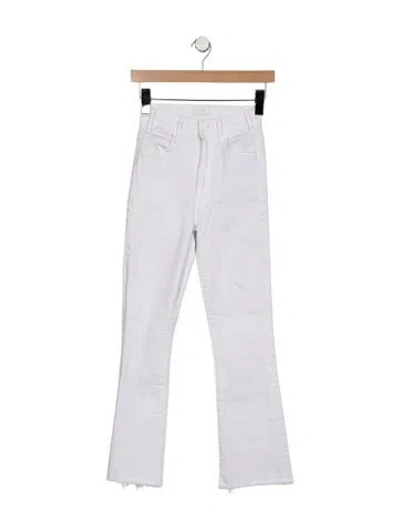 Pre-owned Mother High-rise Flared Jeans In Blue