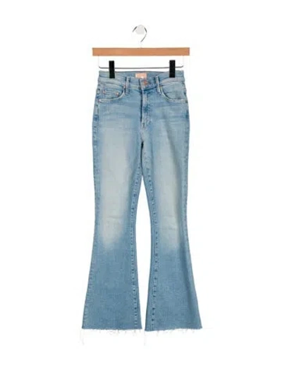 Pre-owned Mother High-rise Flared Jeans In Blue