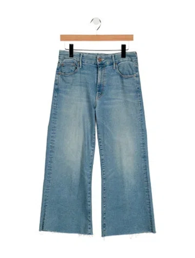 Pre-owned Mother High-rise Flared Jeans In Blue