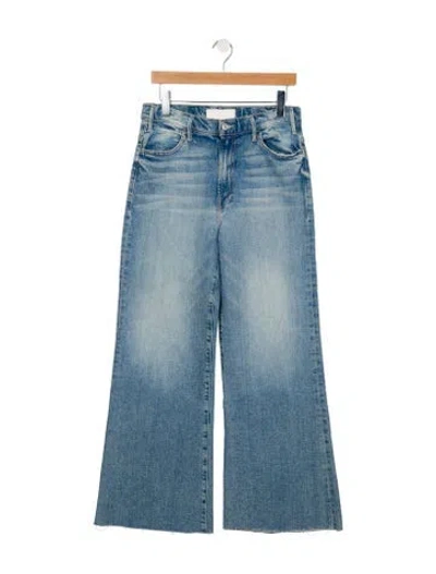 Pre-owned Mother High-rise Flared Jeans In Blue