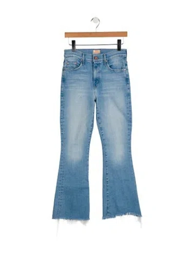 Pre-owned Mother High-rise Flared Jeans In Blue