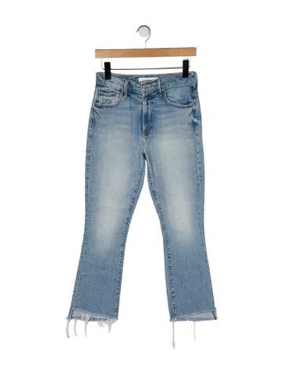 Pre-owned Mother High-rise Flared Jeans In Blue