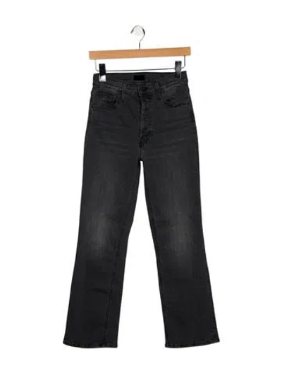 Pre-owned Mother High-rise Flared Jeans In Blue