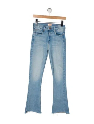 Pre-owned Mother High-rise Flared Jeans In Blue