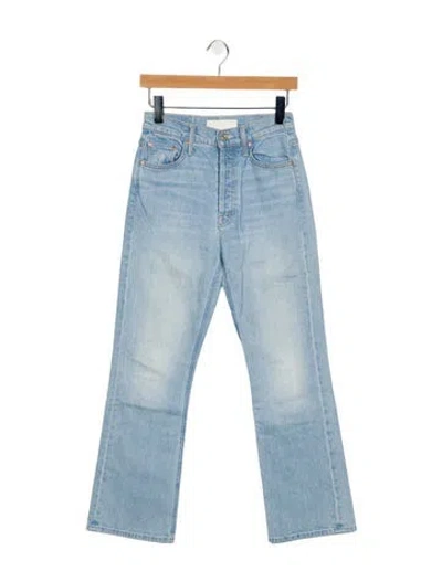 Pre-owned Mother High-rise Flared Jeans In Blue