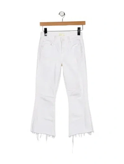 Pre-owned Mother High-rise Flared Jeans In Blue