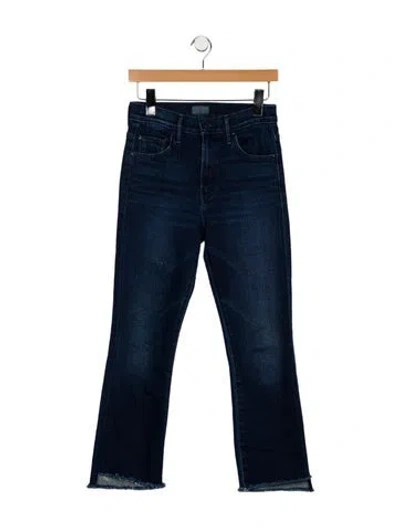 Pre-owned Mother High-rise Flared Jeans In Blue