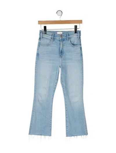 Pre-owned Mother High-rise Flared Jeans In Blue