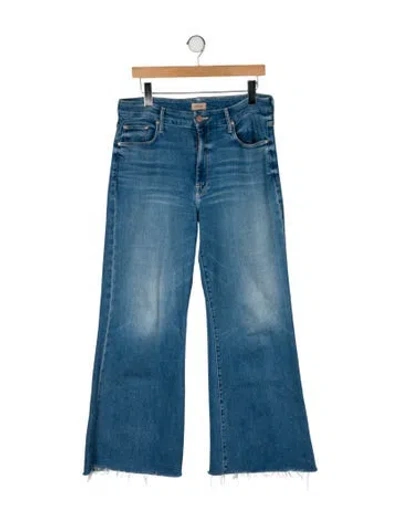 Pre-owned Mother High-rise Flared Jeans In Blue